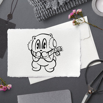 Stempidoo® - Frierendes Bärchen - Motivstempel