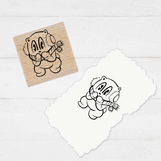 Stempidoo® - Frierendes Bärchen - Motivstempel