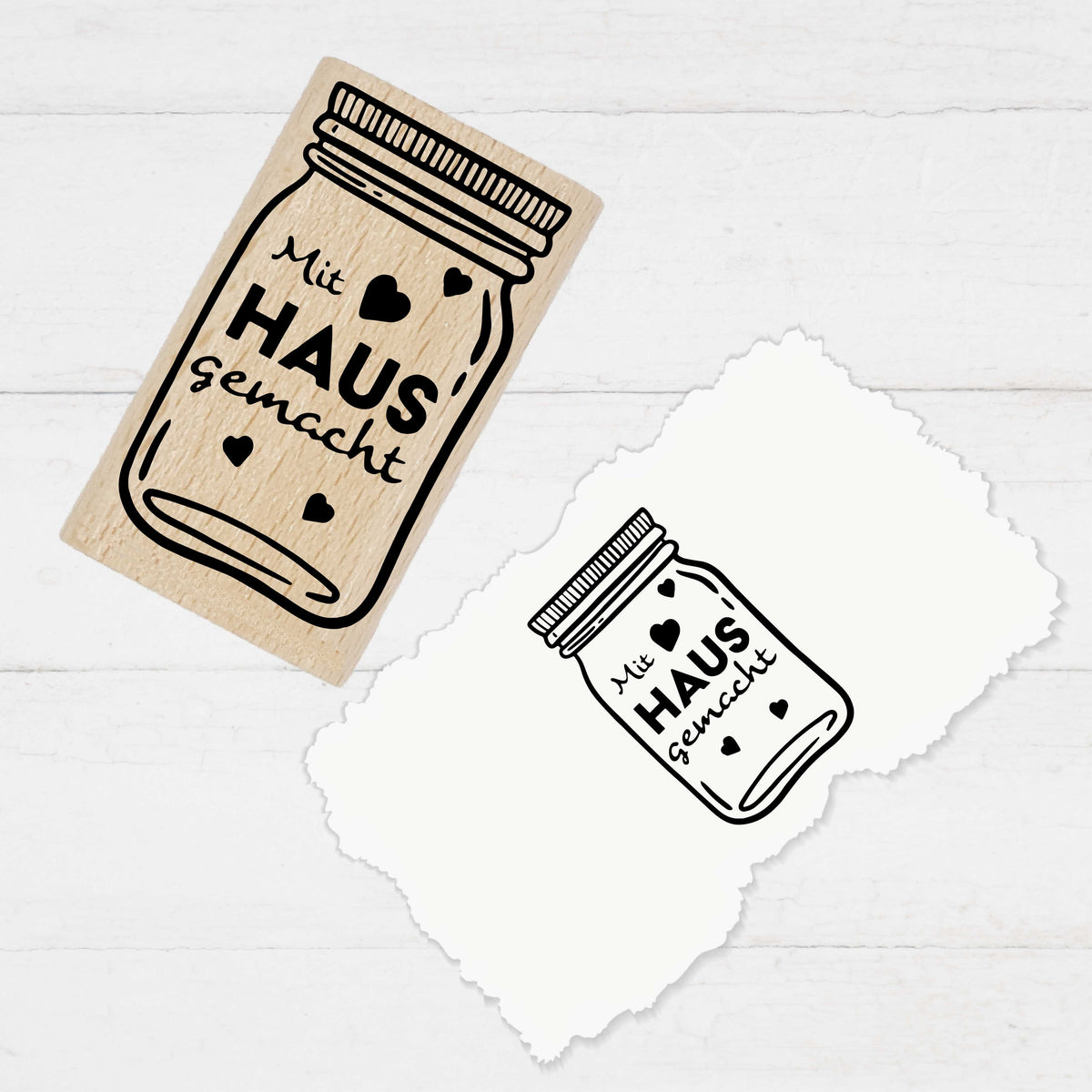 Stempidoo®  - Hausgemacht - mit Einmachglas - Motivstempel