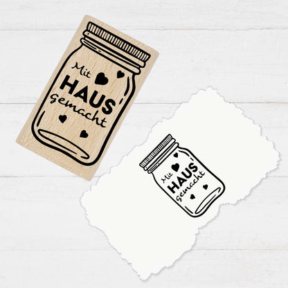 Stempidoo®  - Hausgemacht - mit Einmachglas - Motivstempel