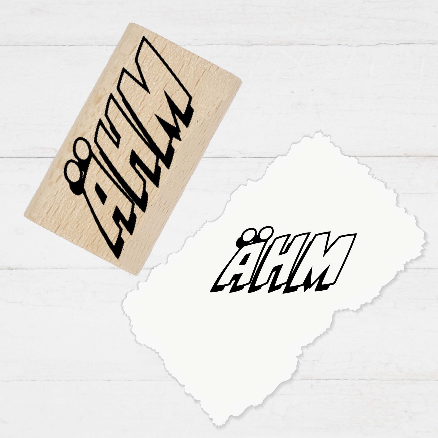 Stempidoo®  mit Füllwort ÄHM -Motivstempel