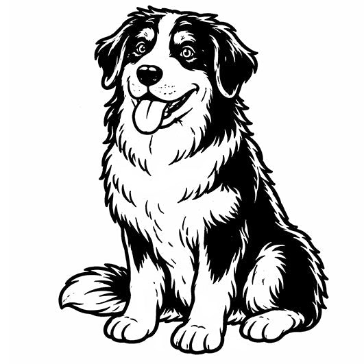 Stempidoo Hund - Berner Sennenhund - Motivstempel für DIY, Büro & Kreativprojekte