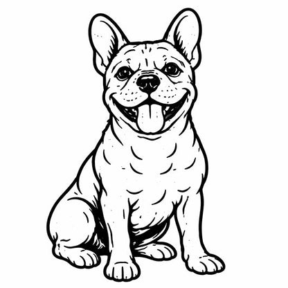 Stempidoo® Hund - Französische Bulldogge - Motivstempel 