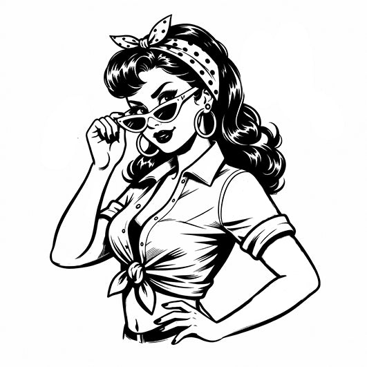 Stempidoo® Rockabilly Style - Pin-Up Girl - Motivstempel 