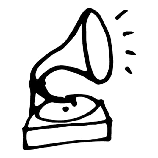 Stempidoo® - Grammophon - Ministempel Ø 22 mm