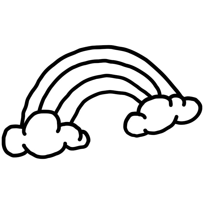 Stempidoo® - Regenbogen - Ministempel Ø 22 mm