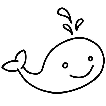 Stempidoo® - Walfisch - Ministempel Ø 22 mm