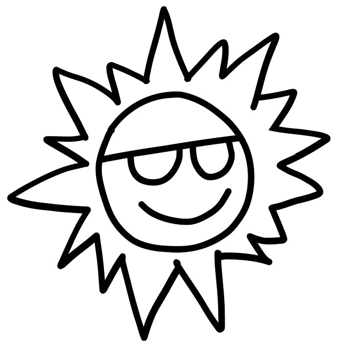 Stempidoo® - Sonne - Ministempel Ø 22 mm