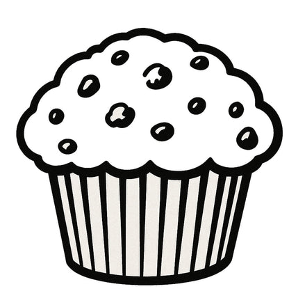 Stempidoo - Maxi Mini - Motivstempel - Muffin - Stempel zum Basteln von Karten, DIY, Papier, Stoffen