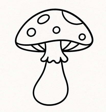 Stempidoo - Maxi Mini - Motivstempel - Fliegenpilz - Stempel zum Basteln von Karten, DIY, Papier, Stoffen