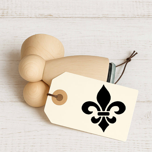 Stempidoo - Maxi Mini - Motivstempel - Symbol - Fleur-de-lis - Heraldik - Stempel zum Basteln von Karten, DIY, Papier, Stoffen