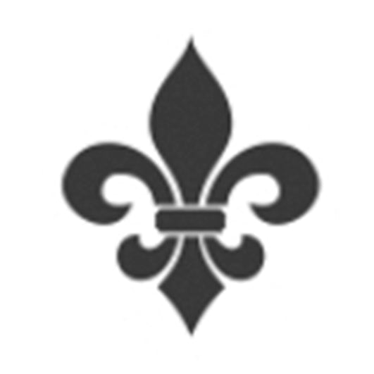 Stempidoo - Maxi Mini - Motivstempel - Symbol - Fleur-de-lis - Heraldik - Stempel zum Basteln von Karten, DIY, Papier, Stoffen