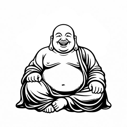 Stempidoo - Maxi Mini - Motivstempel - Buddha - Stempel zum Basteln von Karten, DIY, Papier, Stoffen, Scrapbooking
