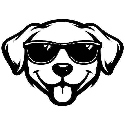 Stempidoo - Maxi Mini - Motivstempel - Cool Hund mit Sonnenbrille- Stempel für Fun, Party & Beruf oder zum Basteln von Karten, DIY, Papier, Stoffen, Scrapbooking