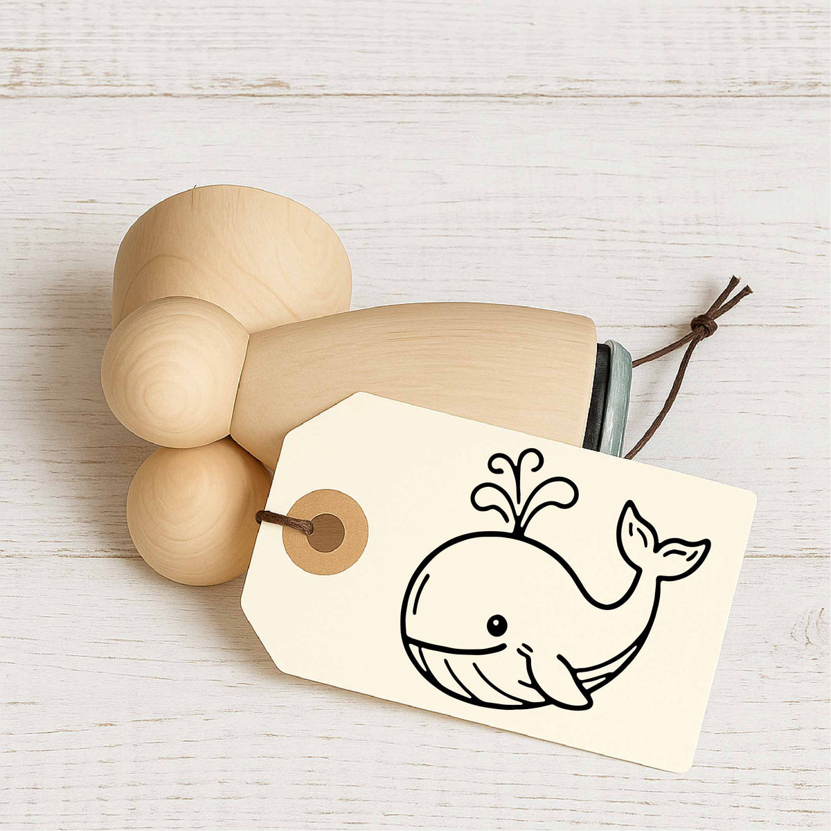 Stempidoo - Maxi Mini - Motivstempel - Wal - Walfisch - Stempel für Fun, Party & Beruf oder zum Basteln von Karten, DIY, Papier, Stoffen, Scrapbooking