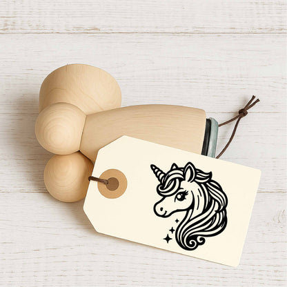 Stempidoo - Maxi Mini - Motivstempel - Einhorn - Fabelwesen - Stempel für Fun, Party & Beruf oder zum Basteln von Karten, DIY, Papier, Stoffen, Scrapbooking