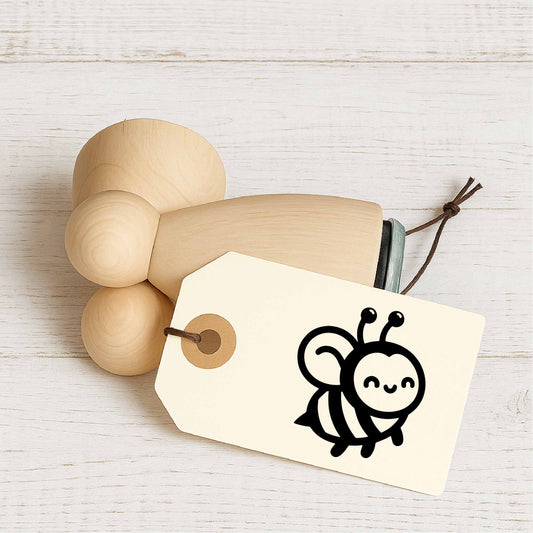 Stempidoo - Maxi Mini - Motivstempel - Biene - Honigbiene - Stempel für Fun, Party & Beruf oder zum Basteln von Karten, DIY, Papier, Stoffen, Scrapbooking