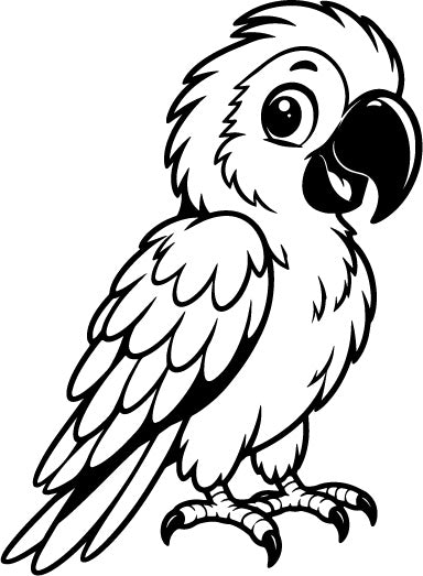 Stempidoo® - Papagei - Ministempel Ø 22 mm