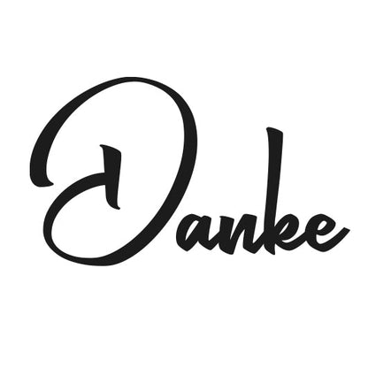 Stempidoo® - Danke - Ministempel Ø 22 mm