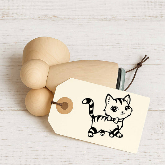 Stempidoo - Maxi Mini - Motivstempel - Waschbär - Tiermotiv - Stempel für Fun, Party & Beruf oder zum Basteln von Karten, DIY, Papier, Stoffen, Scrapbooking