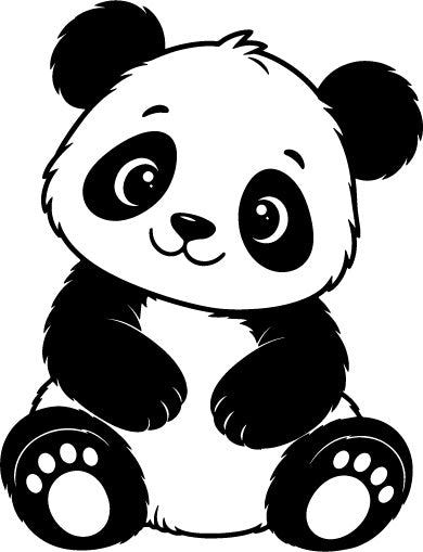 Stempidoo® - Pandabär - Ministempel Ø 22 mm 