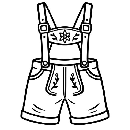Stempidoo® - Trachtenhose - Oktoberfest - Ministempel Ø 22 mm 