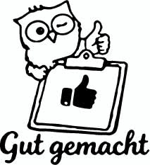 Stempidoo® Lehrerstempel – Gut gemacht - Ministempel Ø 22 mm