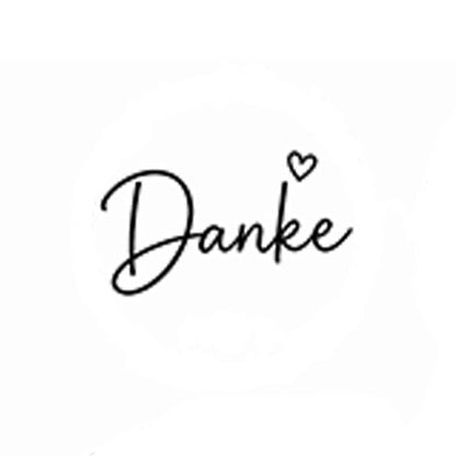 Stempidoo® - Danke – Ministempel Ø 22 mm