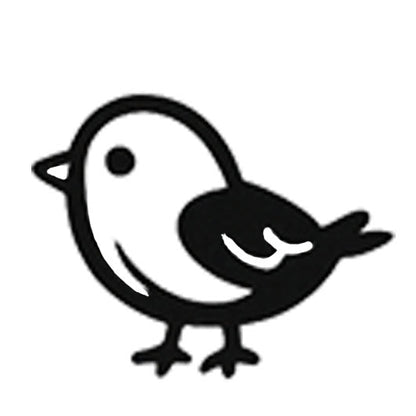 Stempidoo® - Sperling – Ministempel Ø 22 mm
