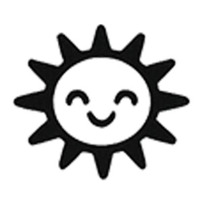 Stempidoo Maxi Mini Motivstempel Sonne – Holzstempel für Karten, Scrapbooking, DIY, Basteln & Papier