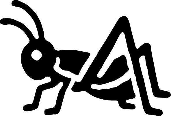 Stempidoo Maxi Mini Motivstempel Grashüpfer – Holzstempel für Karten, Scrapbooking, DIY, Basteln & Papier 