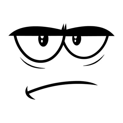 Stempidoo® - Grimmiger Emoji - Ministempel Ø 22 mm