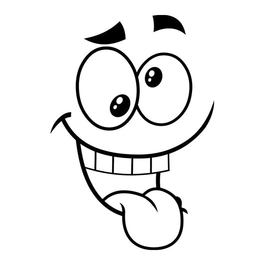 Stempidoo® - Crazy Emoji - Ministempel Ø 22 mm