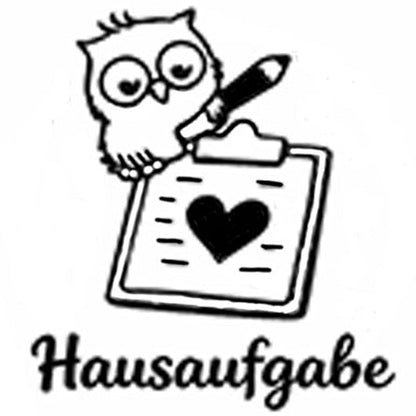 Stempidoo Lehrerstempel Maxi Mini Motivstempel – Hausaufgabe - für Schule, Karten, Scrapbooking, DIY, Basteln & Papier