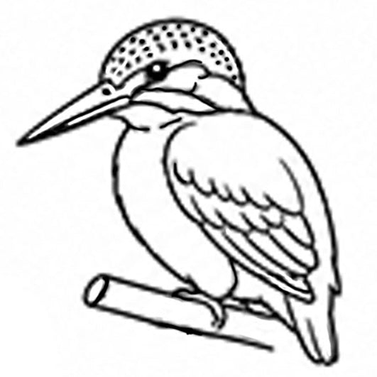 Stempidoo Maxi Mini Motivstempel Eisvogel – Holzstempel für Karten, Scrapbooking, DIY, Basteln & Papier 