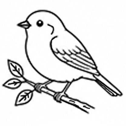 Stempidoo Maxi Mini Motivstempel Vogel – Holzstempel für Karten, Scrapbooking, DIY, Basteln & Papier 