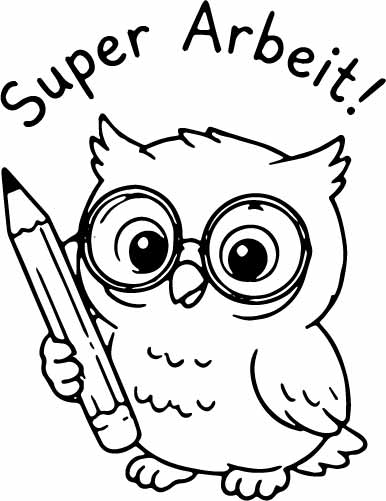 Stempidoo® Lehrerstempel – Super Arbeit! – Ministempel Ø 22 mm