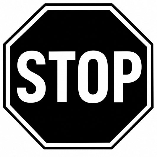 Stempidoo® - Verkehrszeichen Stop  - Ministempel Ø 22 mm 