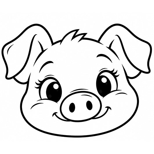 Stempidoo® - Schweinchengesicht - Ministempel Ø 22 mm