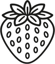 Stempidoo® - Erdbeere  – Ministempel Ø 22 mm