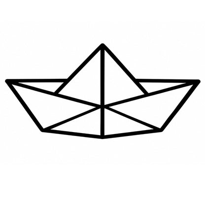 Stempidoo® - Papierschiff  – Ministempel Ø 22 mm 