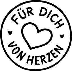 Stempidoo® - Für Dich von Herzen  – Ministempel Ø 22 mm