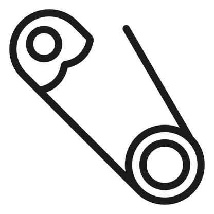 Stempidoo® - Sicherheitsnadel - Ministempel Ø 22 mm