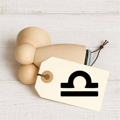 Stempidoo - Maxi Mini - Motivstempel - Sternzeichen - Waage - Stempel zum Basteln von Karten, DIY, Papier, Stoffen 