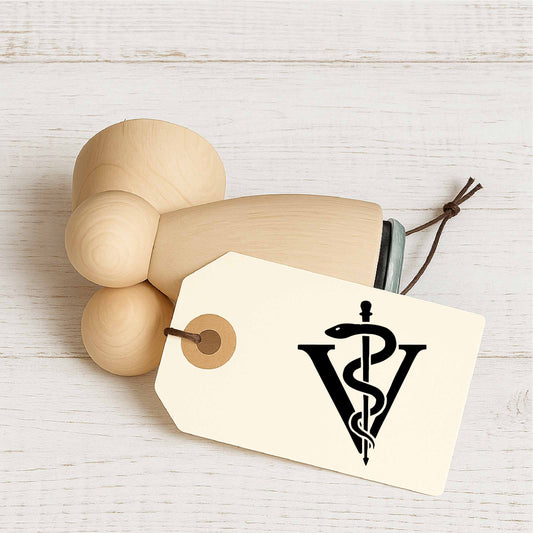 Stempidoo® - Äskulapstab - Veterinärmedizin - Ministempel Ø 22 mm