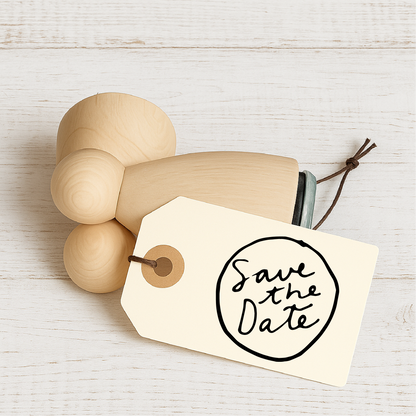 Stempidoo - Maxi Mini - Motivstempel - Save the Date - Stempel Geschenk - DIY Stempel zum Basteln von Karten, Papier, Stoffen