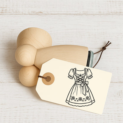 Stempidoo® - Dirndel - Oktoberfest - Ministempel Ø 22 mm 