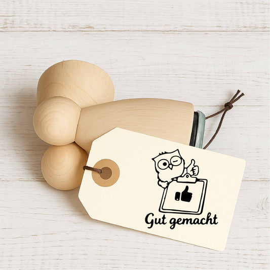 Stempidoo® Lehrerstempel – Gut gemacht - Ministempel Ø 22 mm