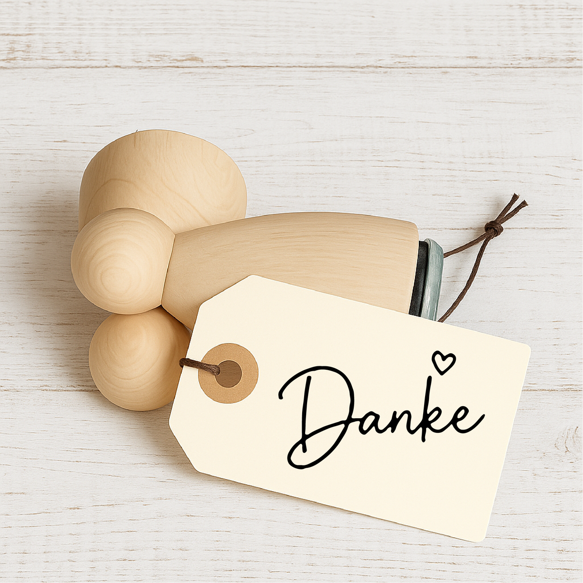 Stempidoo® - Danke – Ministempel Ø 22 mm