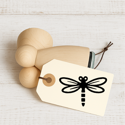 Stempidoo Maxi Mini Motivstempel Libelle – Holzstempel für Karten, Scrapbooking, DIY, Basteln & Papier